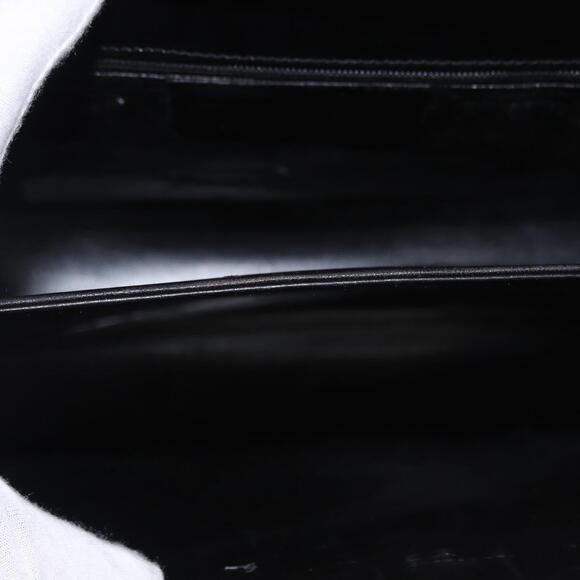 Salvatore Ferragamo Gancini Hand Bag Leather 2way Black Gold Auth ka1065 - Picture 10 of 16